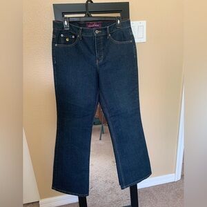Gloria Vanderbilt Deep Blue Wide Leg Jeans
